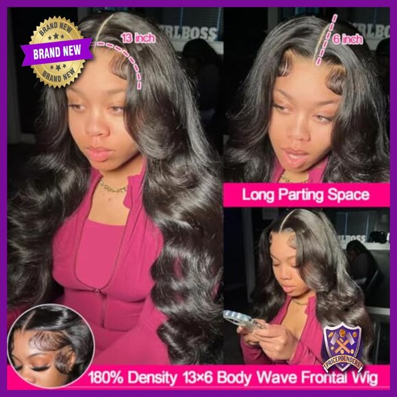13x6 HD Lace Front Wig Human Hair Body Wave Pre Plucked Baby Hair main image 7